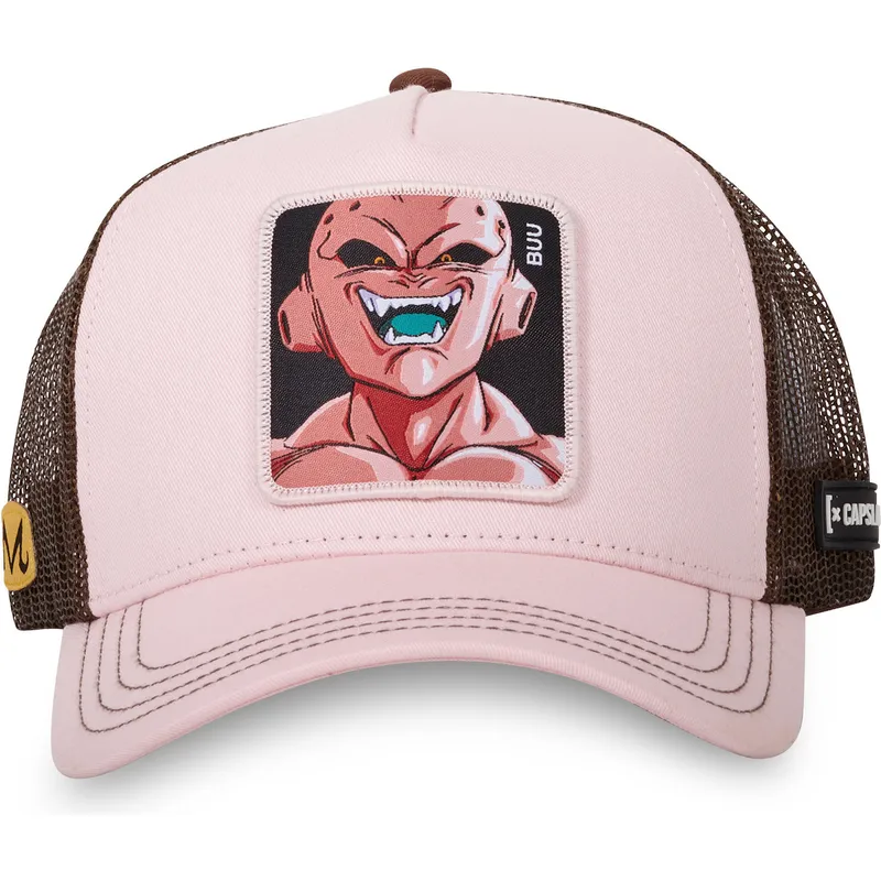 kapa-zaobljena-ruzicasta-snapback-ct-kid-buu-dragon-ball-capslab