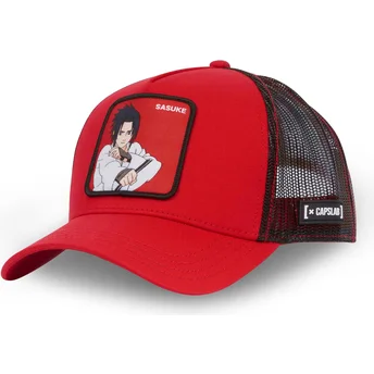 Kape zaobljena crvena snapback Sasuke Uchiha SAR Naruto Sasuke Uchiha Naruto Capslab
