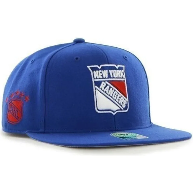 kapa-ravna-plava-snapback-new-york-rangers-nhl-47-brand