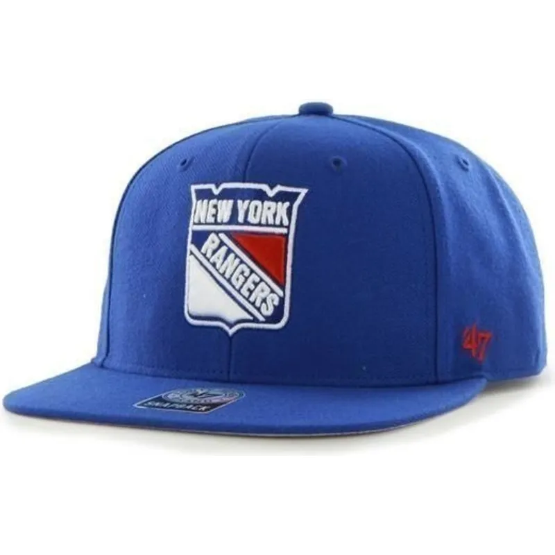 kapa-ravna-plava-snapback-new-york-rangers-nhl-47-brand