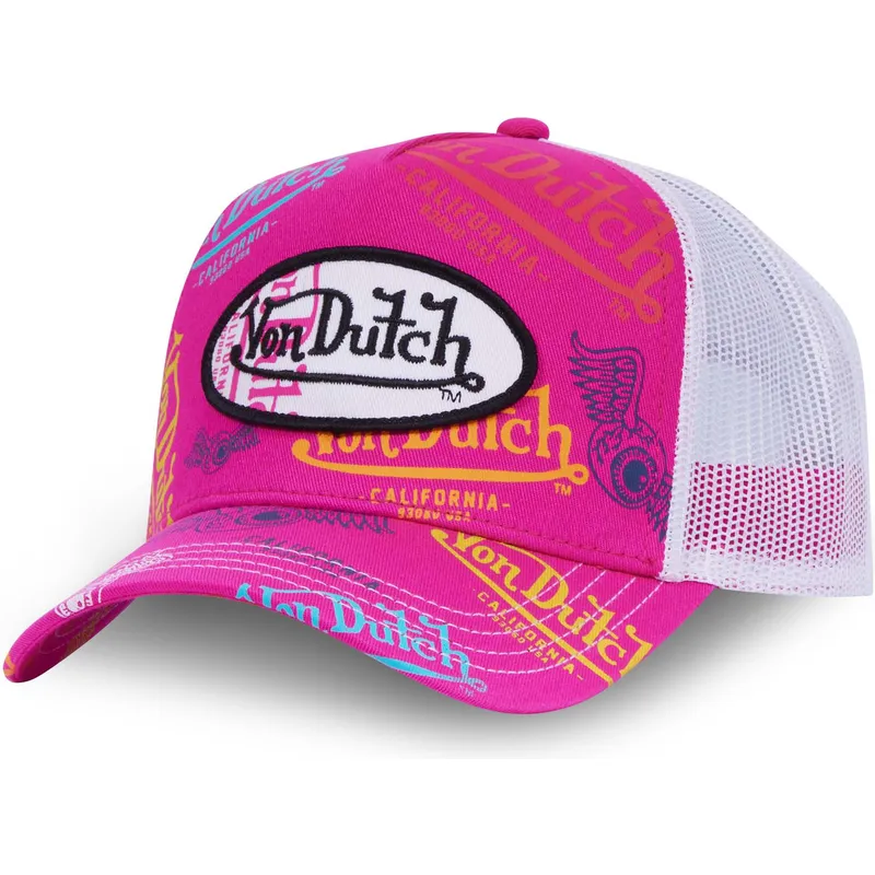 cap-zaobljena-pink-snapback-von-dutch
