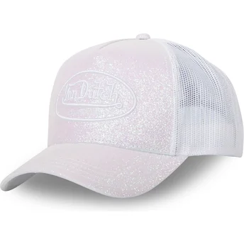 Kapa zaobljena bijela snapback GLITTER W Von Dutch