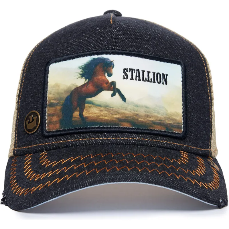 kape-zaobljena-crna-snapback-caballo-stallion-model-no-5741110n-rodeo-the-farm-the-farm-de-goorin-bros