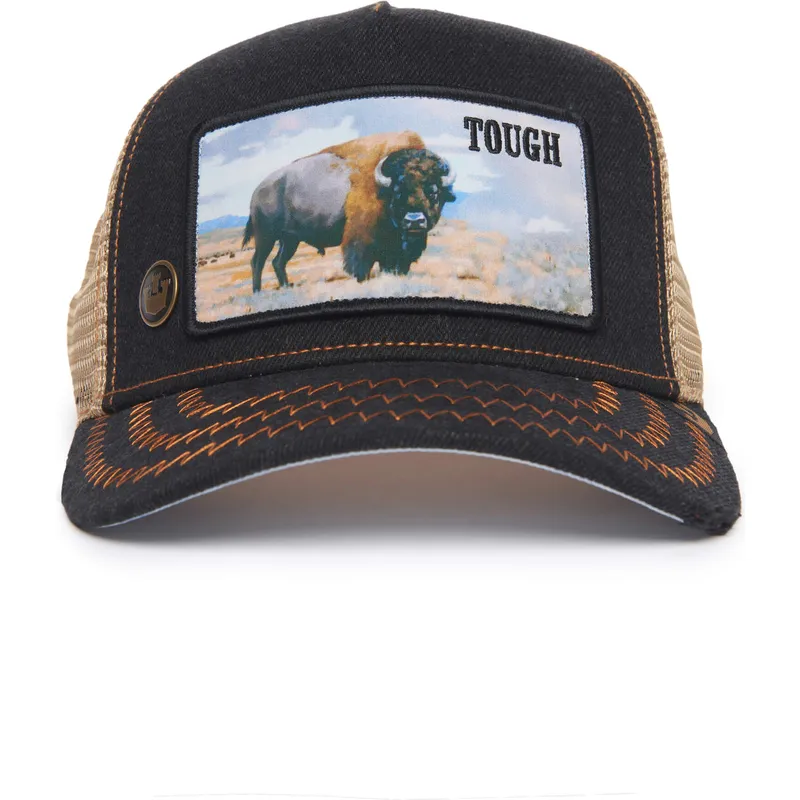 kape-zaobljena-crna-snapback-bufalo-tough-model-no-70u9h-rodeo-the-farm-the-farm-de-goorin-bros