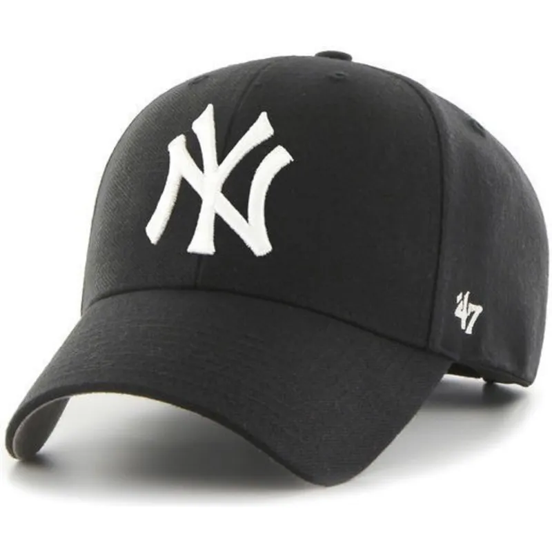 kapa-zaobljena-crna-podesiv-new-york-yankees-mlb-47-brand