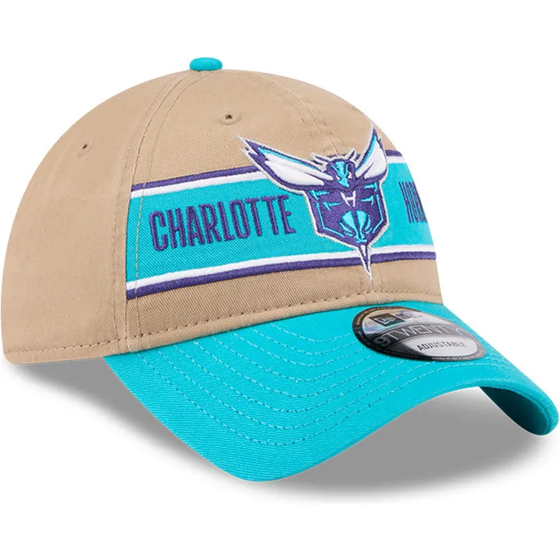 kapa-zaobljena-smeda-podesiv-9twenty-draft-2024-charlotte-hornets-nba-new-era