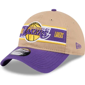 Cap zaobljena brown adjustable strap 9TWENTY Draft 2024 Los Angeles Lakers NBA New Era