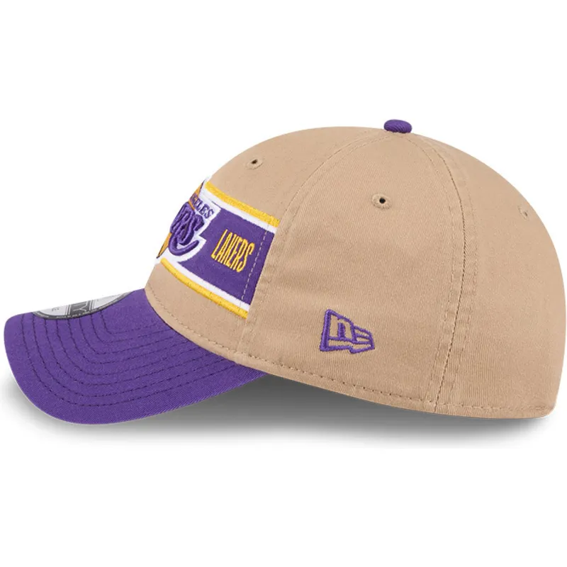 cap-zaobljena-brown-adjustable-strap-9twenty-draft-2024-los-angeles-lakers-nba-new-era