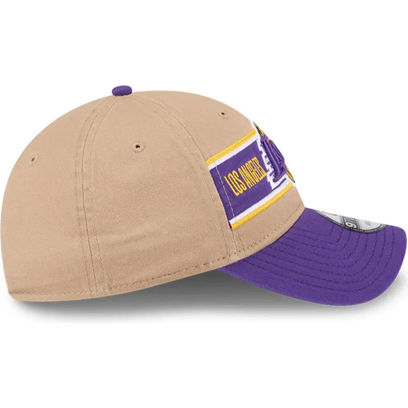 cap-zaobljena-brown-adjustable-strap-9twenty-draft-2024-los-angeles-lakers-nba-new-era