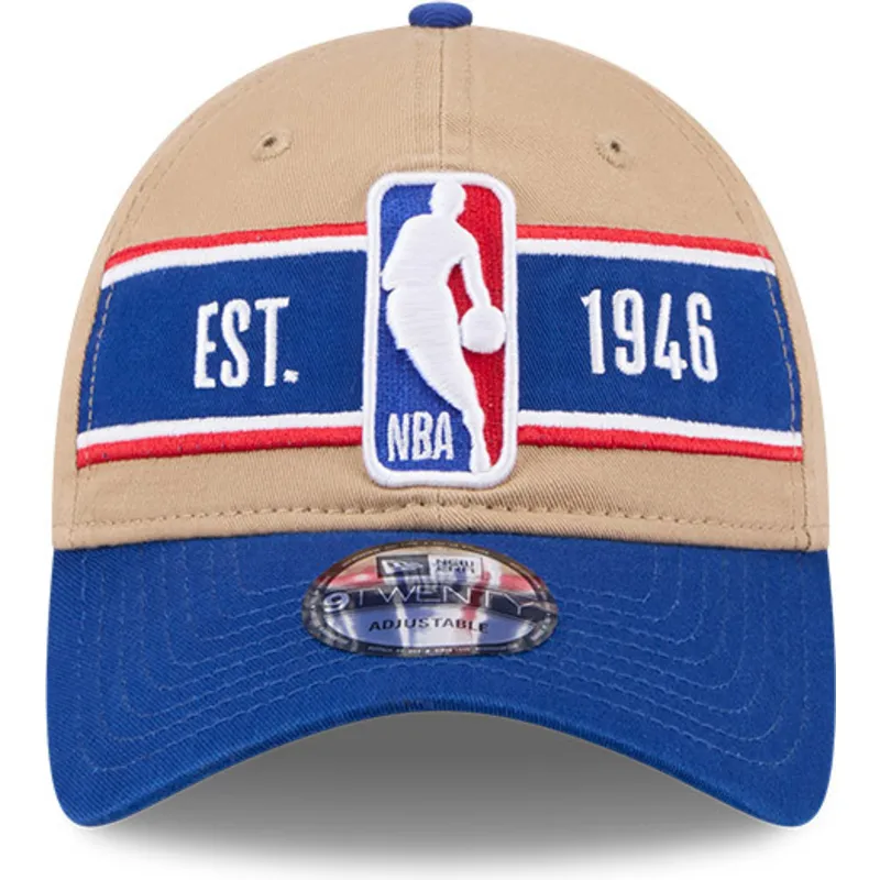 cap-zaobljena-brown-adjustable-strap-9twenty-draft-2024-nba-new-era