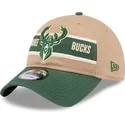 kapa-zaobljena-smeda-podesiv-9twenty-draft-2024-milwaukee-bucks-nba-new-era