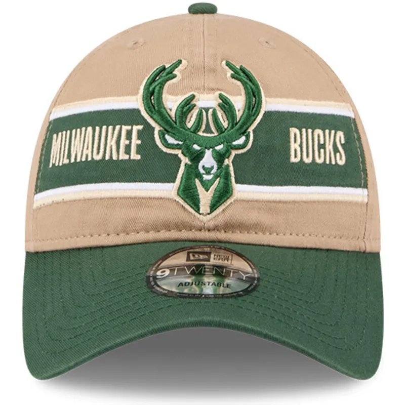 kapa-zaobljena-smeda-podesiv-9twenty-draft-2024-milwaukee-bucks-nba-new-era
