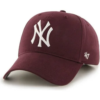 kapa-zaobljena-crvena-podesiv-new-york-yankees-mlb-47-brand