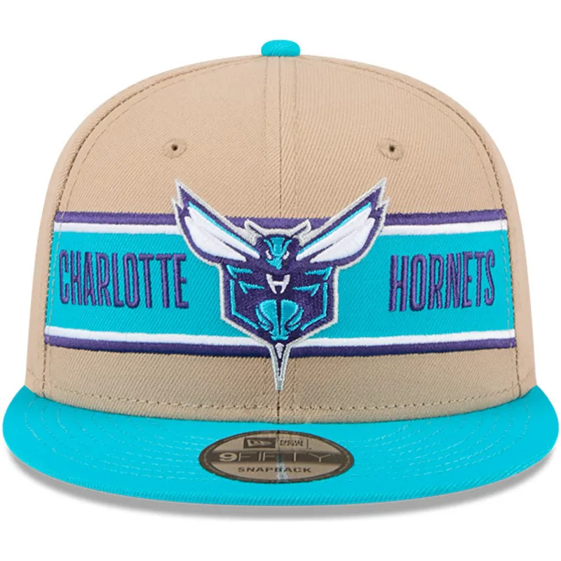 kapa-ravna-smeda-snapback-9fifty-draft-2024-charlotte-hornets-nba-new-era