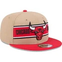 kapa-ravna-smeda-snapback-9fifty-draft-2024-chicago-bulls-nba-new-era