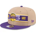cap-ravna-brown-snapback-9fifty-draft-2024-los-angeles-lakers-nba-new-era