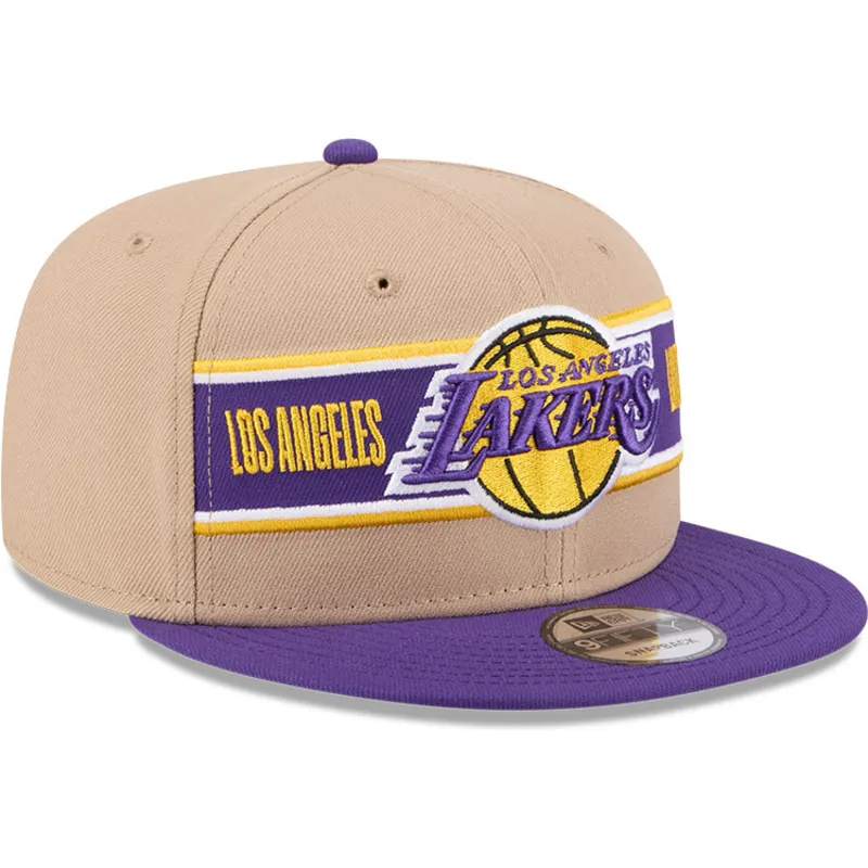 cap-ravna-brown-snapback-9fifty-draft-2024-los-angeles-lakers-nba-new-era