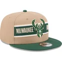 kapa-ravna-smeda-snapback-9fifty-draft-2024-milwaukee-bucks-nba-new-era