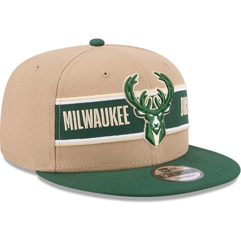 kapa-ravna-smeda-snapback-9fifty-draft-2024-milwaukee-bucks-nba-new-era