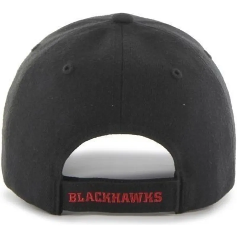 kapa-zaobljena-crna-podesiv-chicago-blackhawks-nhl-47-brand
