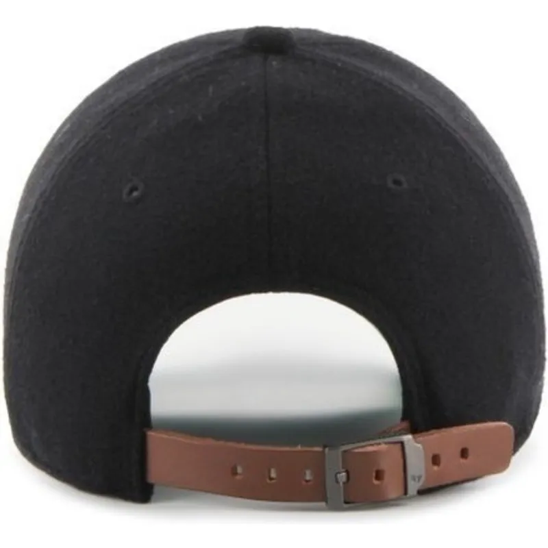 kapa-zaobljena-crna-podesiv-cinta-piel-new-york-yankees-mlb-47-brand