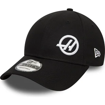 Cap zaobljena black snapback 9FORTY Haas F1 Team Formula 1 New Era