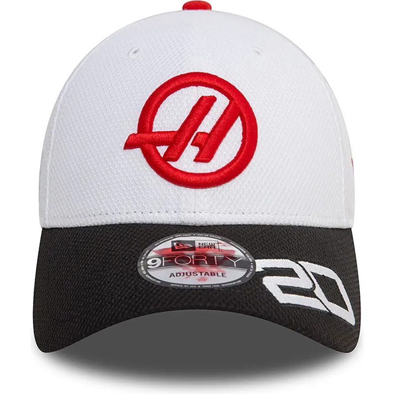 cap-zaobljena-white-snapback-kevin-magnussen-9forty-haas-f1-team-formula-1-new-era
