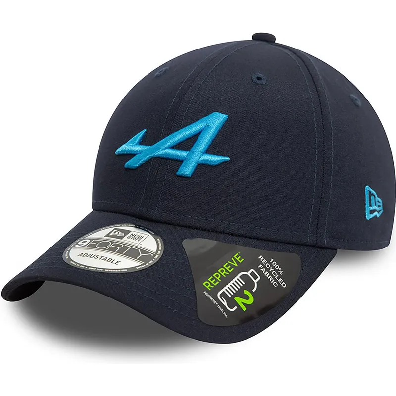 kapa-zaobljena-mornarsko-plava-snapback-9forty-essential-repreve-alpine-f1-team-formula-1-new-era