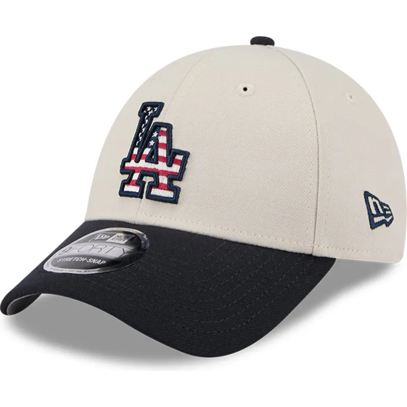kapa-zaobljena-bez-snapback-9forty-stretch-snap-4th-of-july-los-angeles-dodgers-mlb-new-era