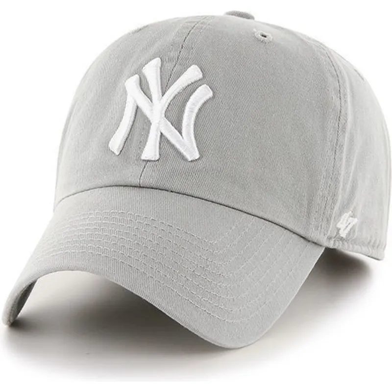 kapa-zaobljena-siva-podesiv-new-york-yankees-mlb-47-brand