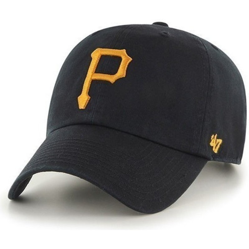 47-brand-curved-brim-pittsburgh-pirates-mlb-clean-up-black-cap