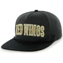 47-brand-flat-brim-detroit-red-wings-nhl-black-snapback-cap
