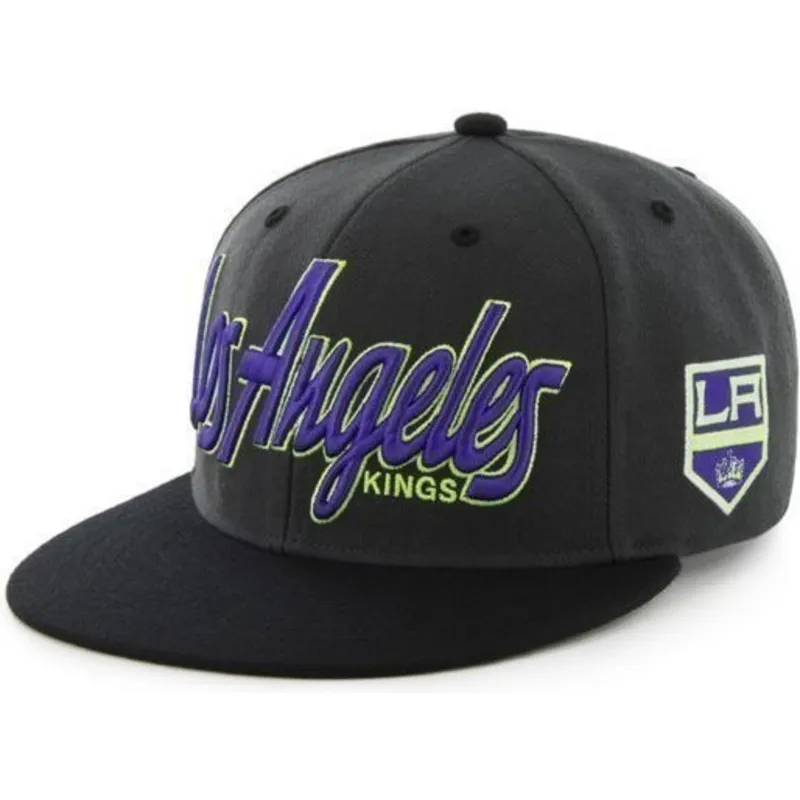 kapa-ravna-crna-snapback-letras-los-angeles-kings-nhl-47-brand kapa-ravna-crna-snapback-letras-los-angeles-kings-nhl-47-brand