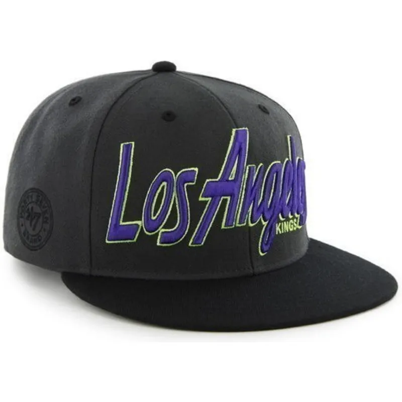 kapa-ravna-crna-snapback-letras-los-angeles-kings-nhl-47-brand kapa-ravna-crna-snapback-letras-los-angeles-kings-nhl-47-brand