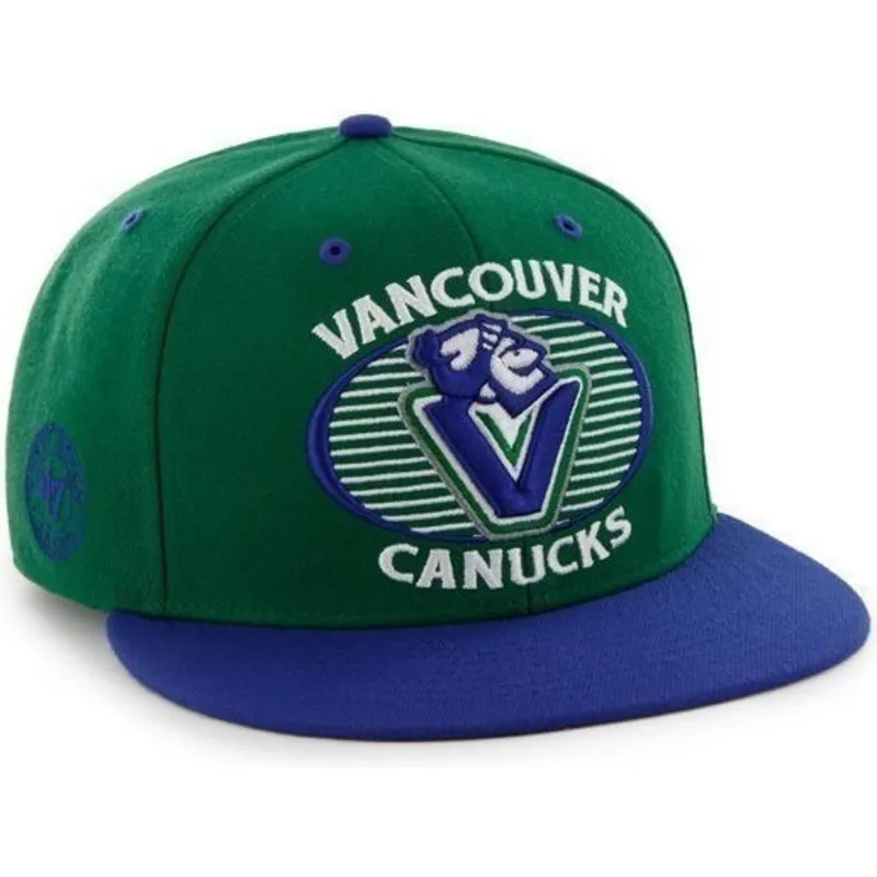 kapa-ravna-zelena-snapback-vancouver-canucks-nhl-47-brand