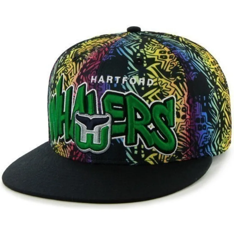 kapa-ravna-zelena-snapback-multicolor-hartford-whalers-nhl-47-brand