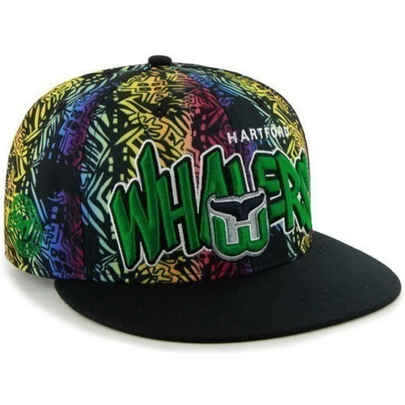 kapa-ravna-zelena-snapback-multicolor-hartford-whalers-nhl-47-brand