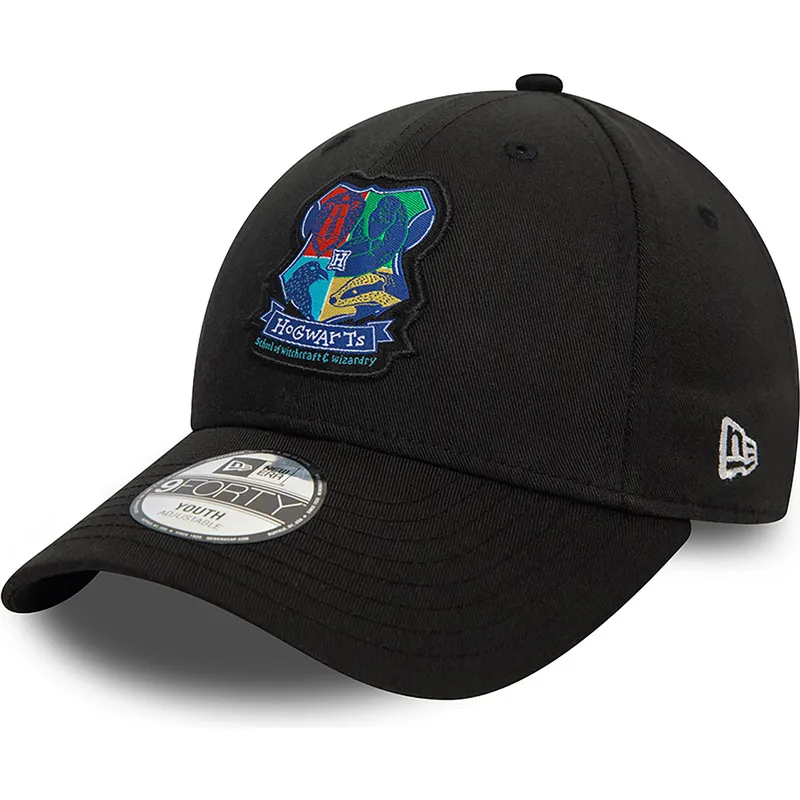 kapa-zaobljena-crna-snapback-za-djecu-9forty-hogwarts-harry-potter-new-era