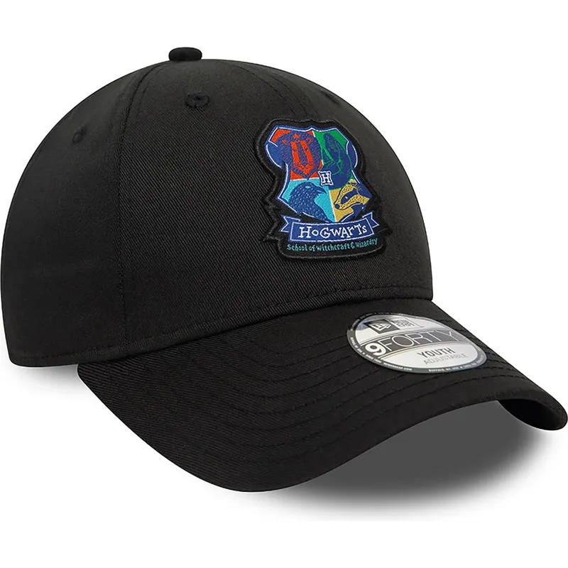 kapa-zaobljena-crna-snapback-za-djecu-9forty-hogwarts-harry-potter-new-era