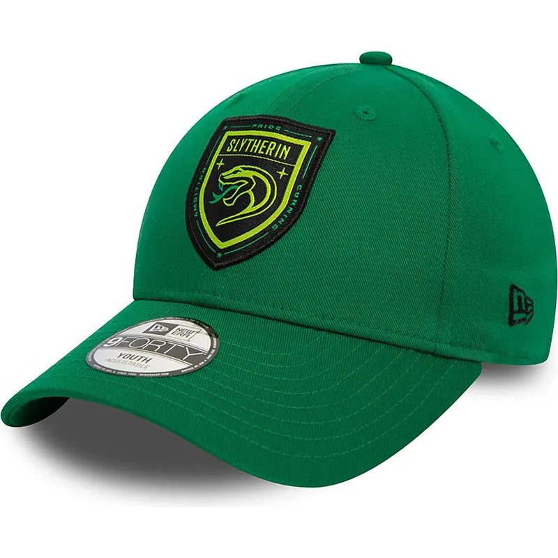 kapa-zaobljena-zelena-snapback-za-djecu-9forty-slytherin-harry-potter-new-era