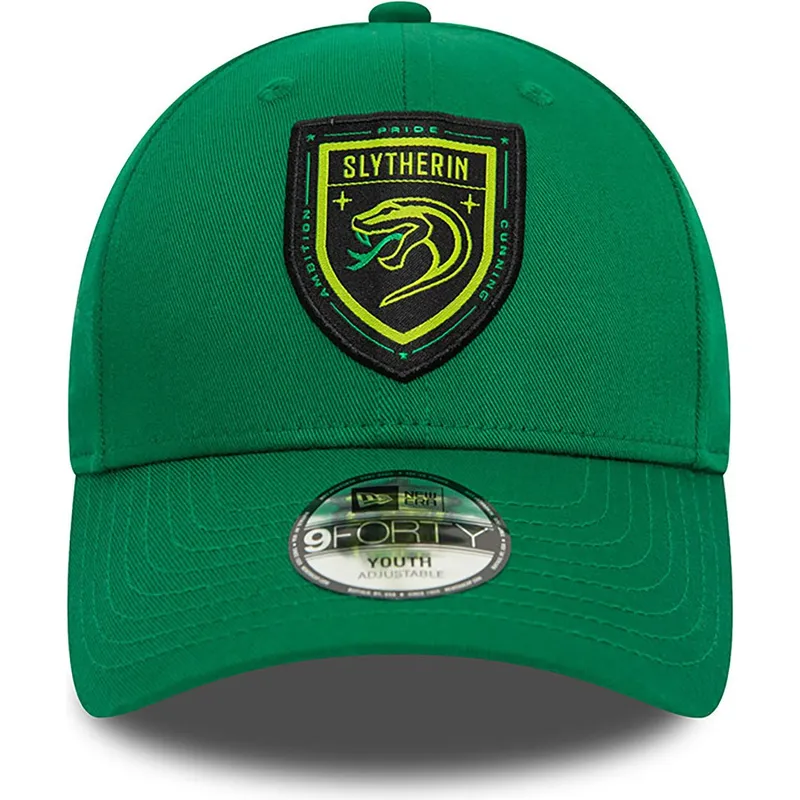 kapa-zaobljena-zelena-snapback-za-djecu-9forty-slytherin-harry-potter-new-era