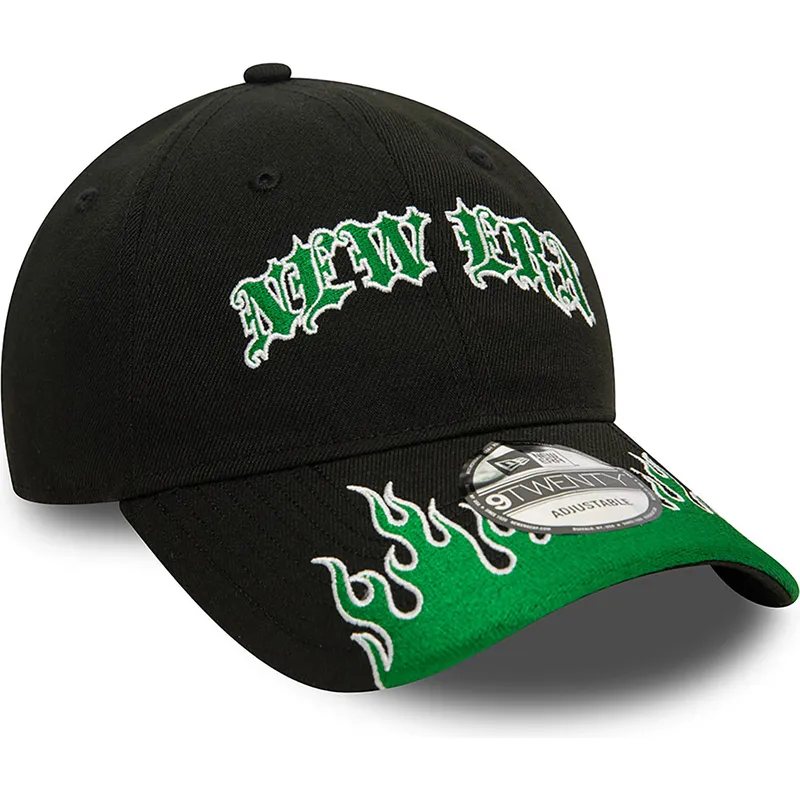kapa-zaobljena-crna-podesiv-9twenty-race-flame-new-era