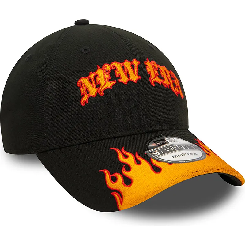 kapa-zaobljena-crna-podesiv-9twenty-race-flame-new-era