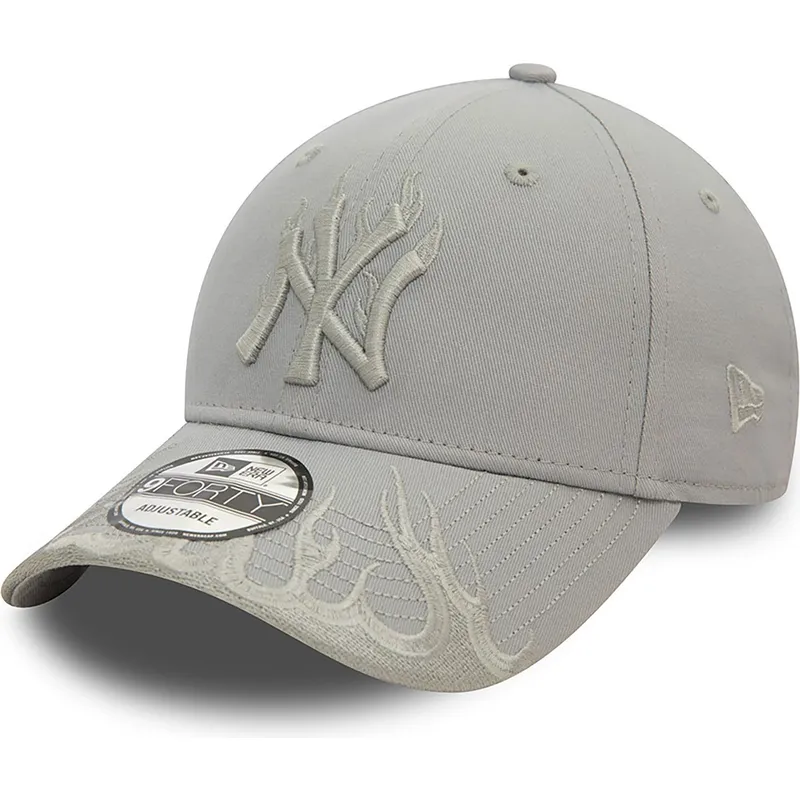 kapa-zaobljena-siva-podesiv-9forty-flame-new-york-yankees-mlb-new-era
