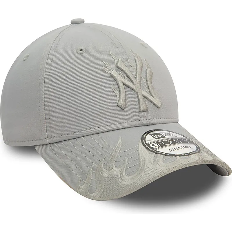 kapa-zaobljena-siva-podesiv-9forty-flame-new-york-yankees-mlb-new-era