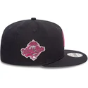 new-era-flat-brim-pink-logo-9fifty-seasonal-flower-new-york-yankees-mlb-navy-blue-snapback-cap