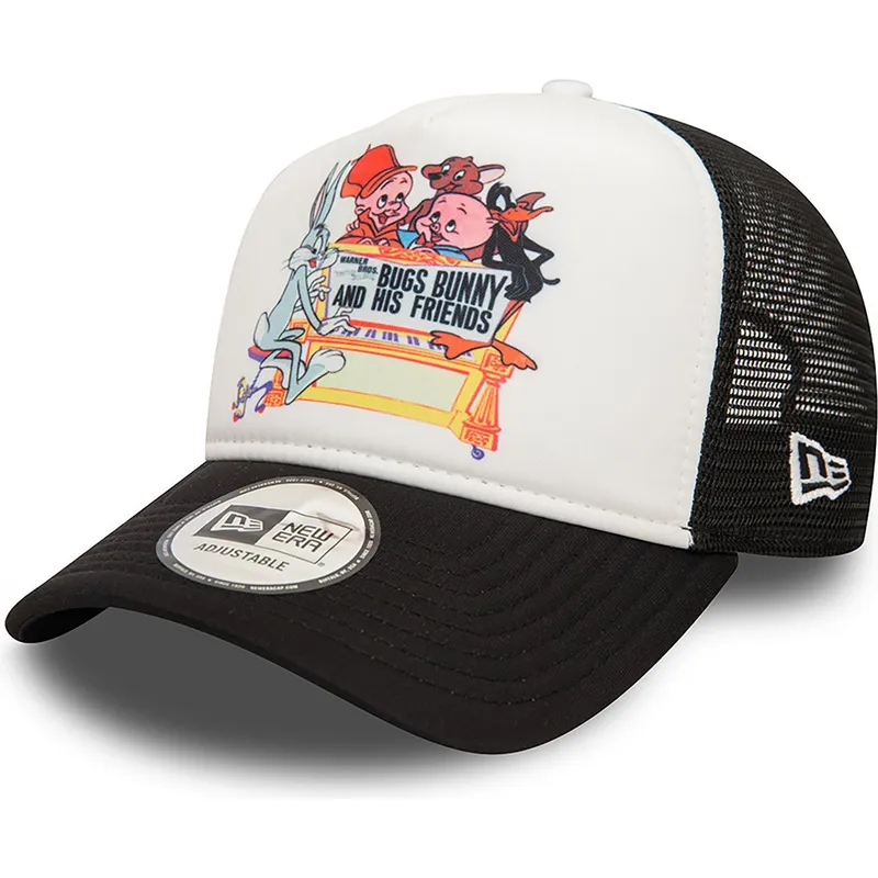 kapa-zaobljena-crna-snapback-bugs-bunny-and-his-friends-a-frame-looney-tunes-new-era