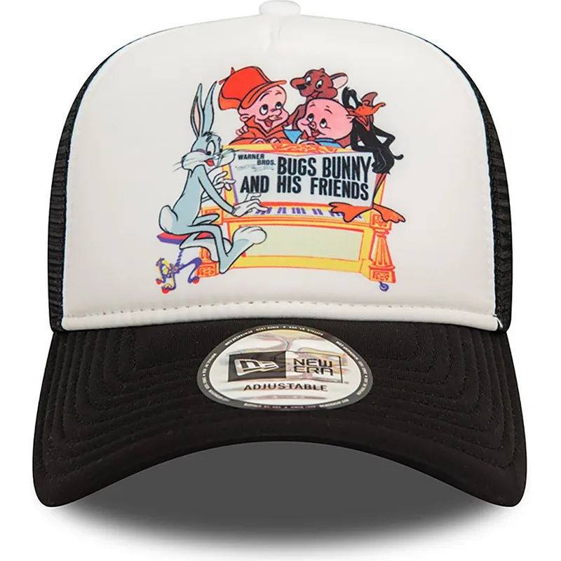 kapa-zaobljena-crna-snapback-bugs-bunny-and-his-friends-a-frame-looney-tunes-new-era