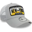 kapa-zaobljena-siva-snapback-a-frame-license-plate-new-york-ciudades-y-playas-new-era