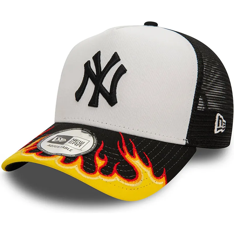 kapa-zaobljena-bijela-snapback-a-frame-flame-new-york-yankees-mlb-new-era kapa-zaobljena-bijela-snapback-a-frame-flame-new-york-yankees-mlb-new-era